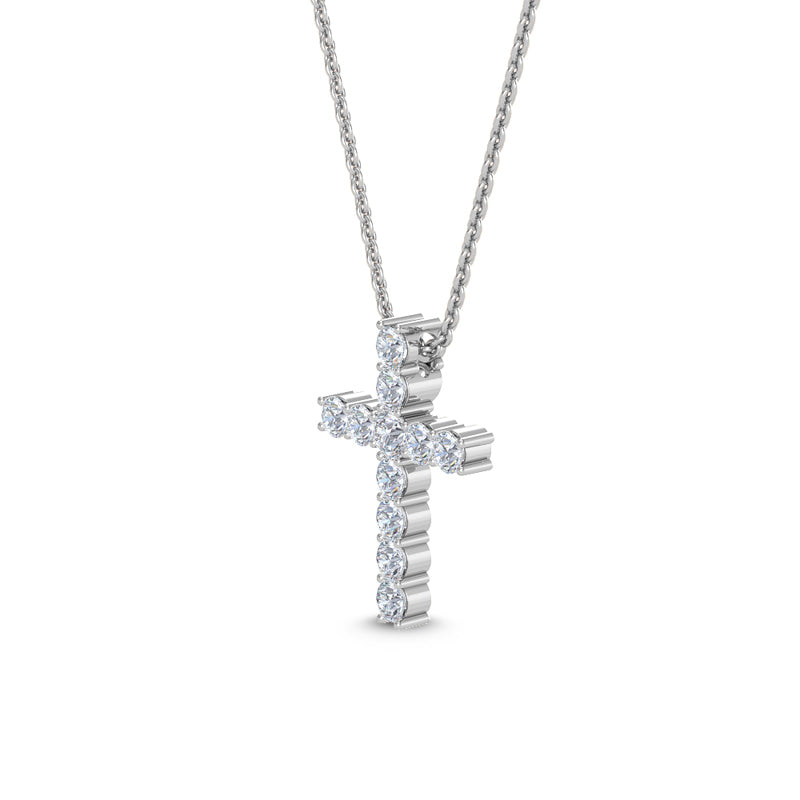 Lab Grown Diamond Cross Pendant — source LGPCR0039-2.jpg (media 46371005988967)