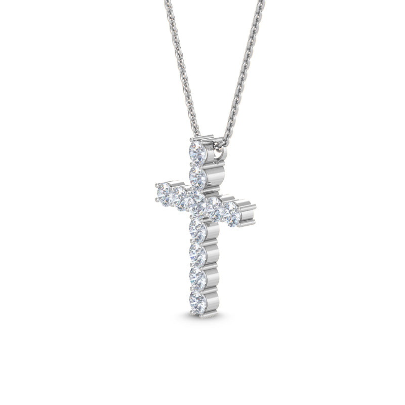Lab Grown Diamond Cross Pendant — source LGPCR0040-2.jpg (media 46371006120039)