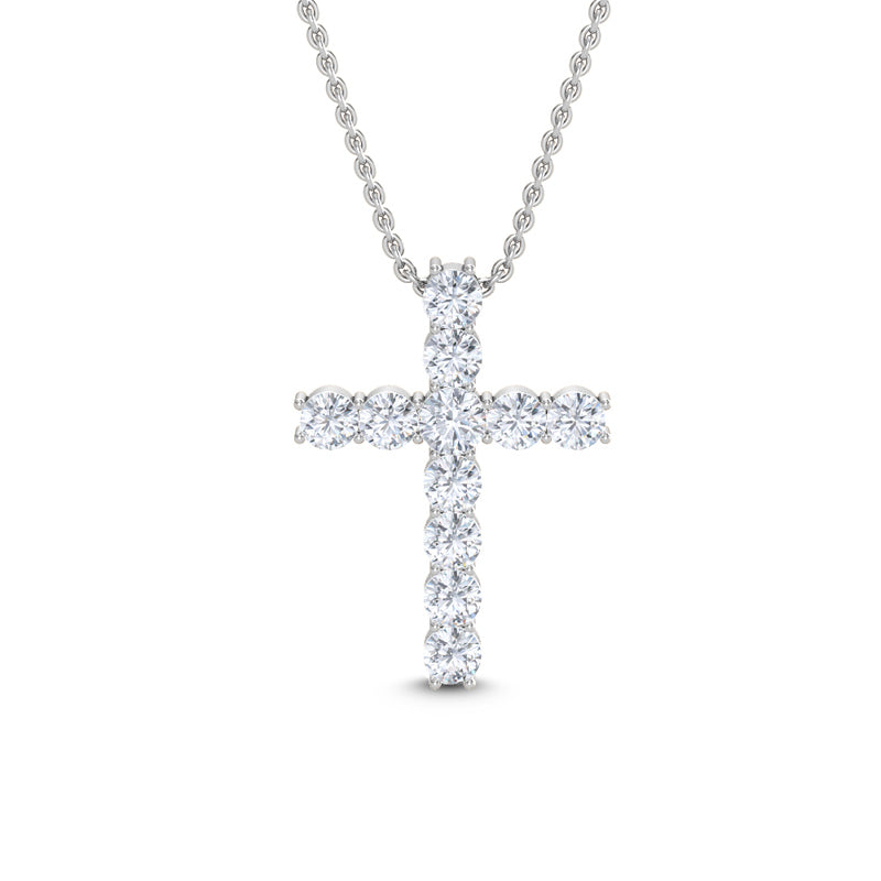 Lab Grown Diamond Cross Pendant — source LGPCR0041-1.jpg (media 46371014639719)
