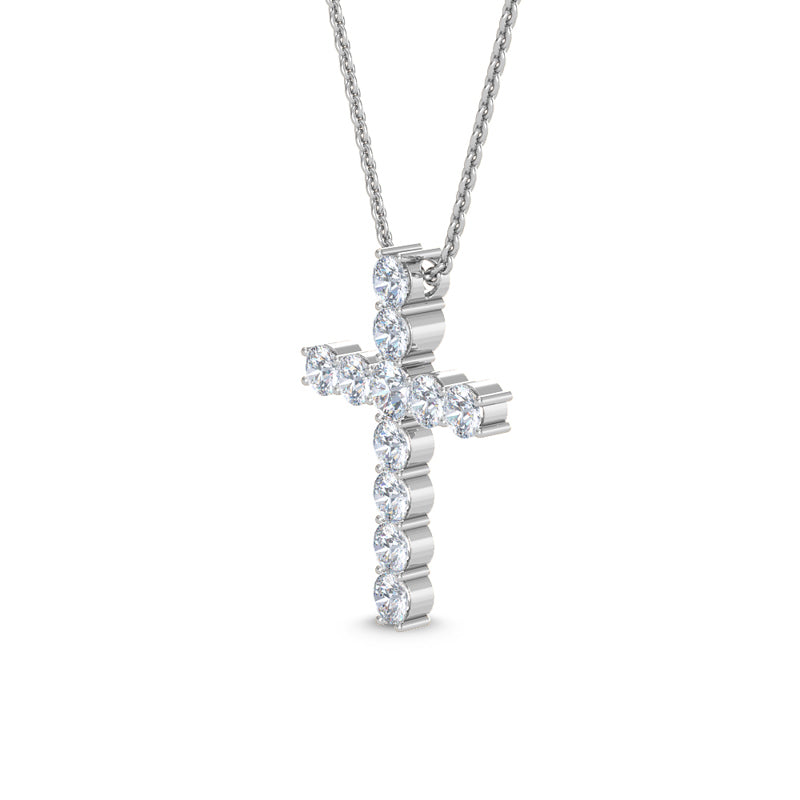Lab Grown Diamond Cross Pendant — source LGPCR0041-2.jpg (media 46371014672487)