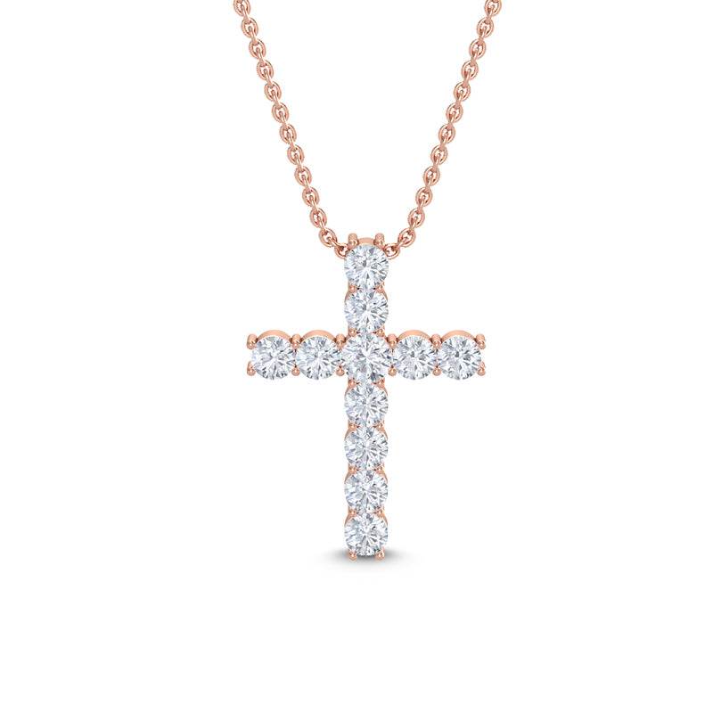 Lab Grown Diamond Cross Pendant — source LGPCR0046-1.jpg (media 46371015164007)