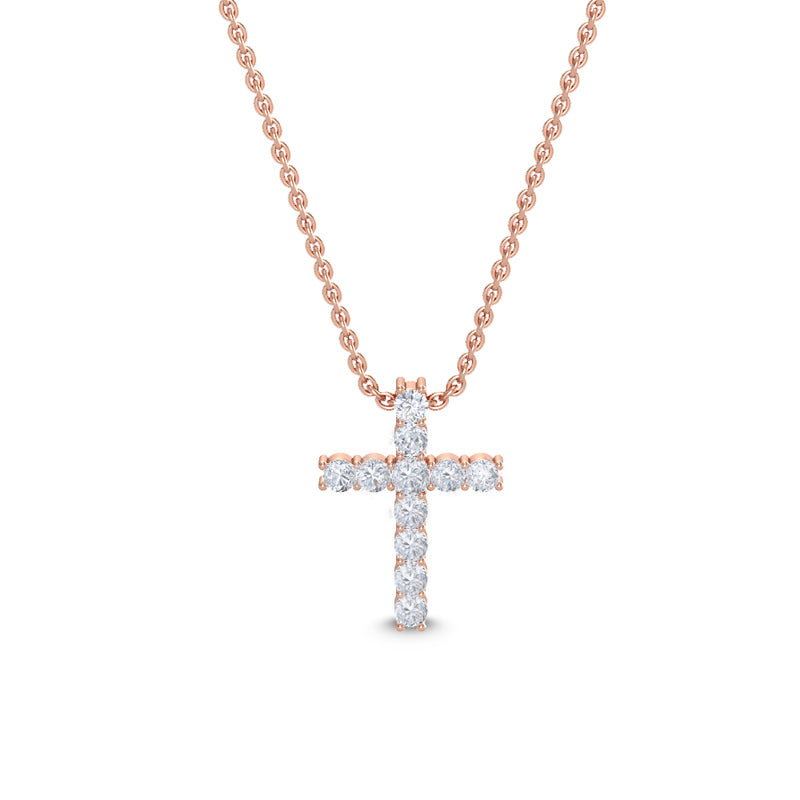 Lab Grown Diamond Cross Pendant — source LGPCR0049-1.jpg (media 46371015557223)