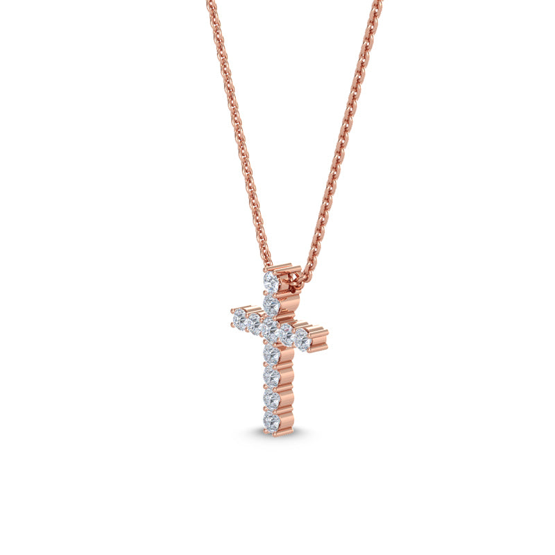 Lab Grown Diamond Cross Pendant — source LGPCR0049-2.jpg (media 46371015589991)