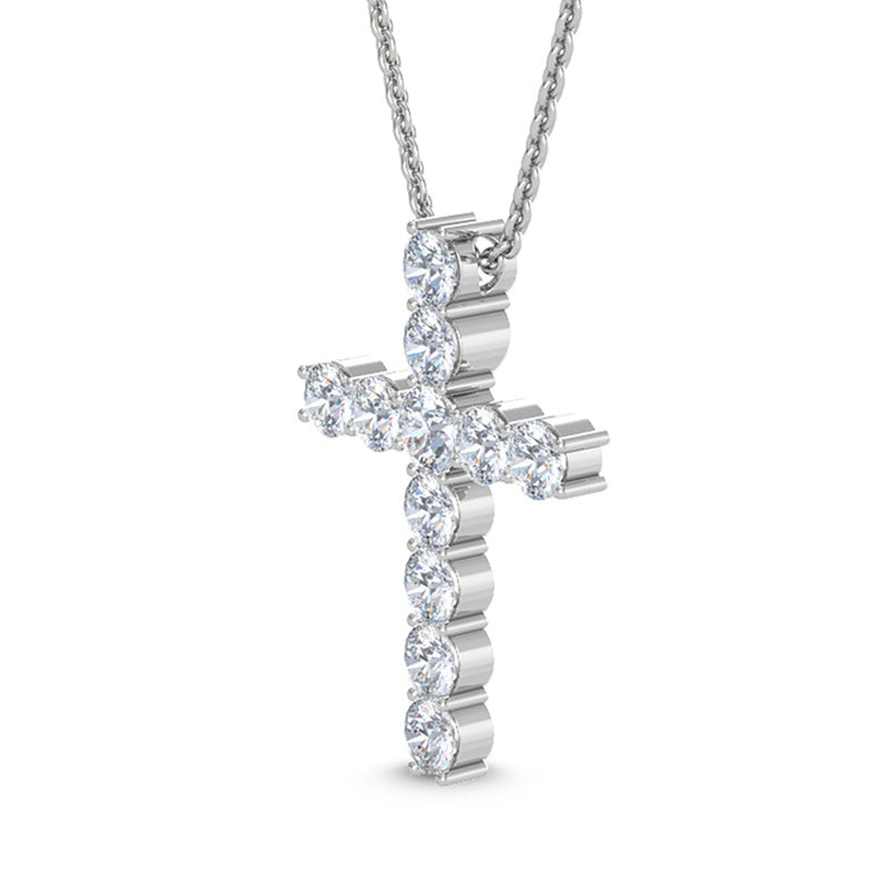 Lab Grown Diamond Cross Pendant — source LGPCR0050-2.jpg (media 46371015721063)