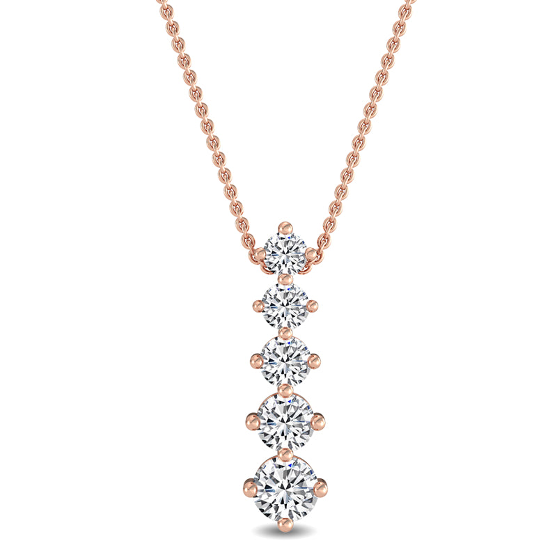 Five Stone Journey Lab Grown Diamond Necklace (1ctw) — MET-WN-0033 — source LGRFN0006-1.jpg