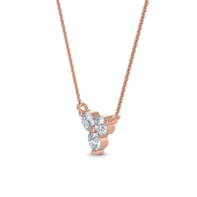 Three Stone Cluster Lab Grown Diamond Pendant — source LGRFN0024-2.jpg