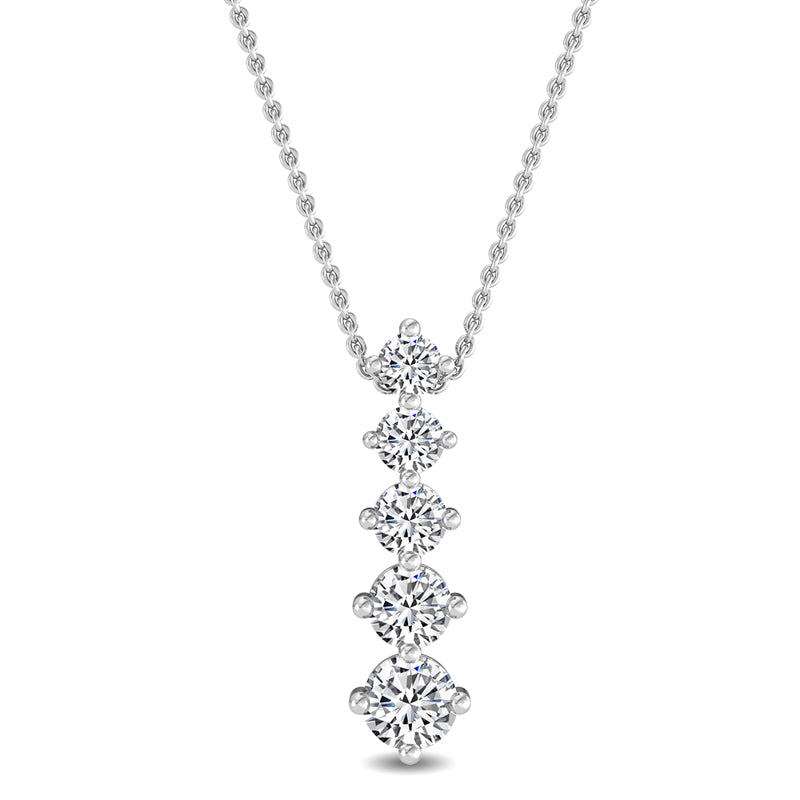 Five Stone Journey Lab Grown Diamond Necklace (1ctw) — MET-WN-0033 — source LGWFN0056-1.jpg