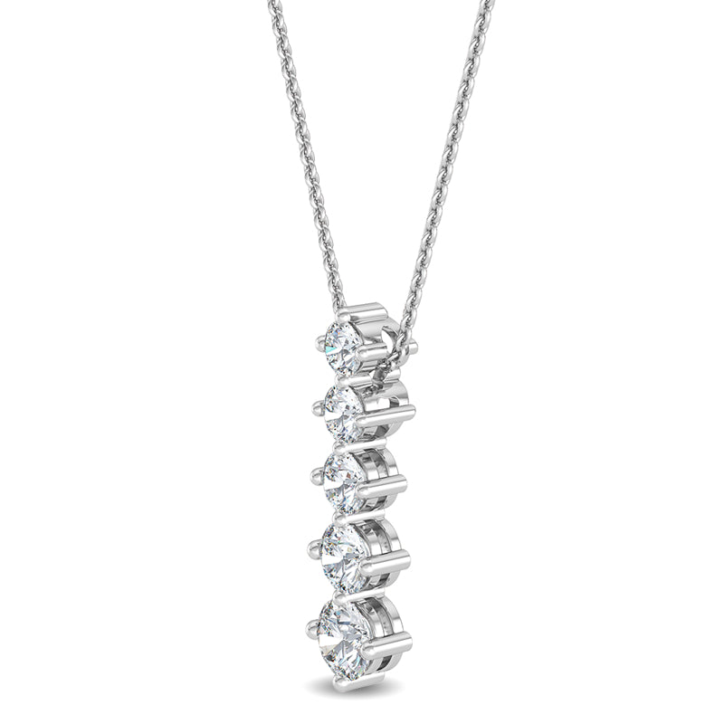 Five Stone Journey Lab Grown Diamond Necklace (1ctw) — MET-WN-0033 — source LGWFN0056-2.jpg