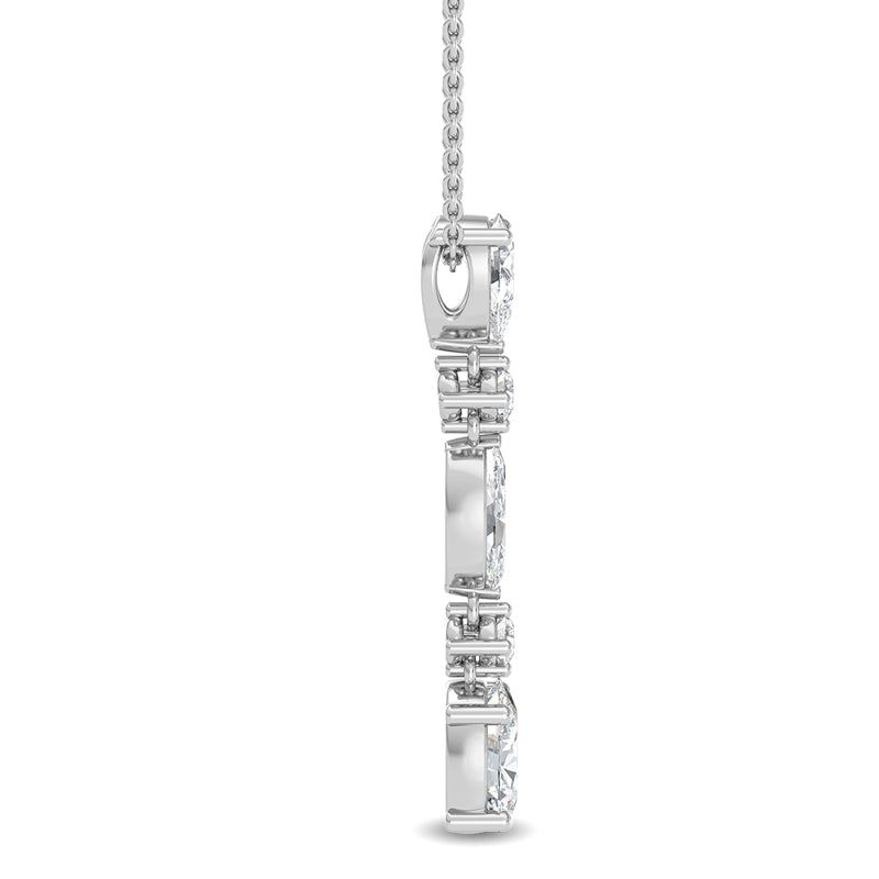 Multi Shape Lab Grown Diamond Drop Necklace (1-5/8ctw) — MET-WN-0039 — source LGWFN0058-3.jpg