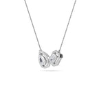 Toi et Moi Pear and Emerald Cut Lab Grown Diamond Halo Necklace (1-3/8ctw) — MET-WN-0047 — source LGWFN0060-2.jpg