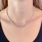 Graduated Riviera Round Lab Grown Diamond Tennis Necklace — MET-WN-0043 — source LGWFN0068-neck.jpg