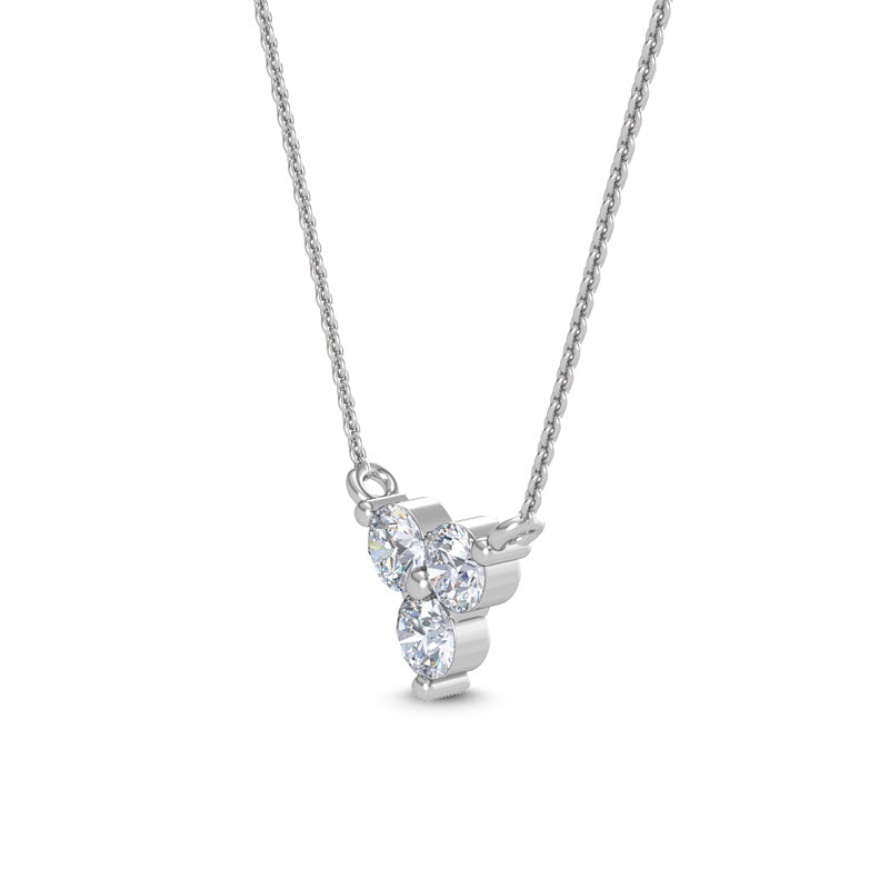 Three Stone Cluster Lab Grown Diamond Pendant — source LGWFN0087-2.jpg