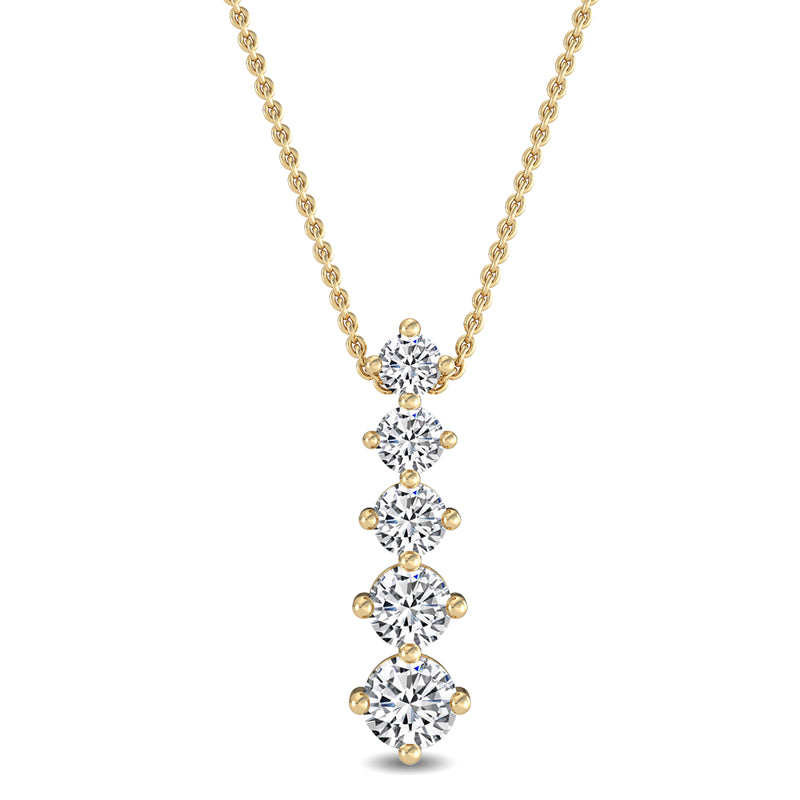 Five Stone Journey Lab Grown Diamond Necklace (1ctw) — MET-WN-0033 — source LGYFN0011-1.jpg