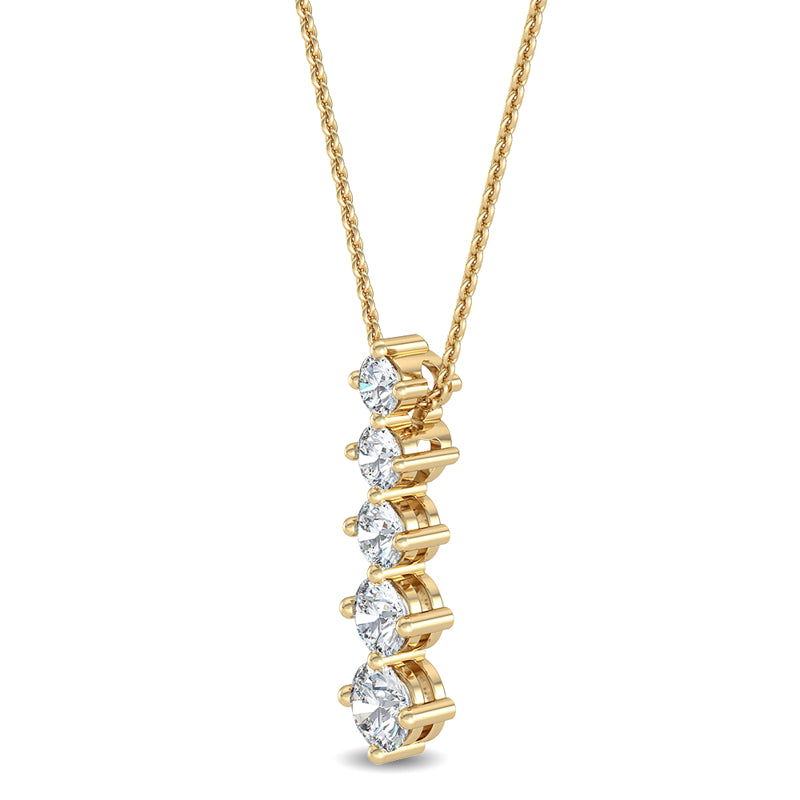 Five Stone Journey Lab Grown Diamond Necklace (1ctw) — MET-WN-0033 — source LGYFN0011-2.jpg