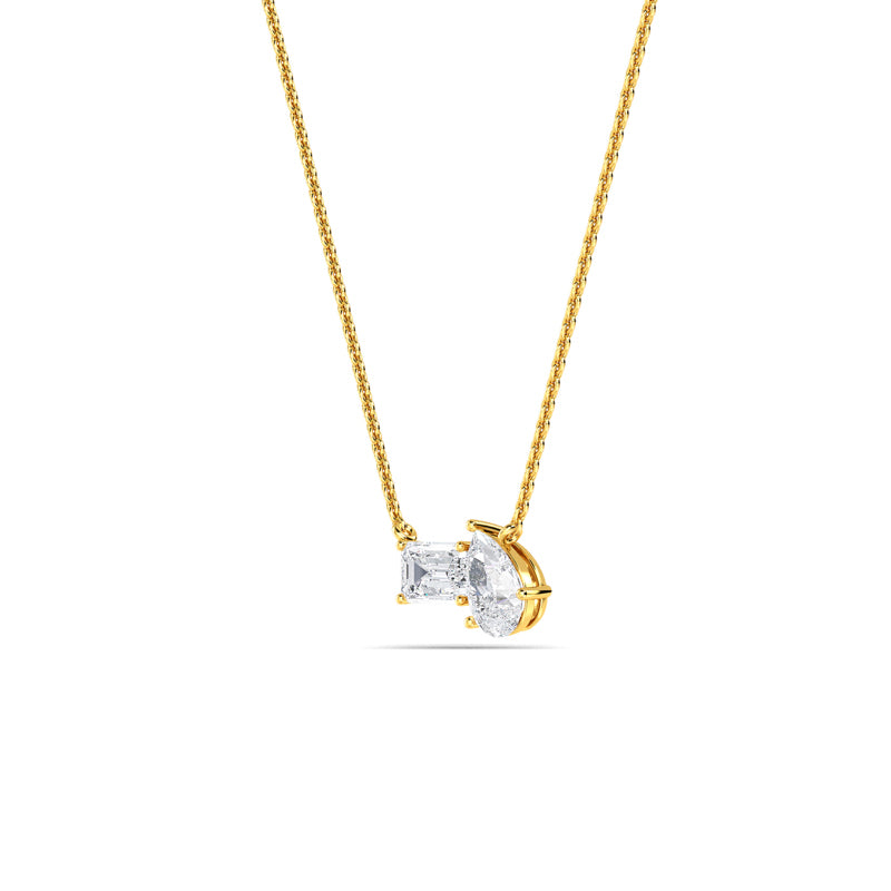 Linear Toi et Moi Pear and Emerald Cut Lab Grown Diamond Necklace (1ctw) — MET-WN-0037 — source LGYFN0012-2.jpg