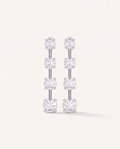 Graduated Bar-Set Lab-Grown Diamond Earrings in white gold, view 1 | MET-RE-0016-M01