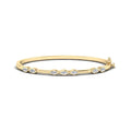 Yellow Gold Harmony Marquise Bangle (3/4ctw)