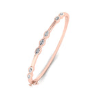 Harmony Marquise Bangle (3/4ctw) — MET-WB-0004 - 14K Rose Gold