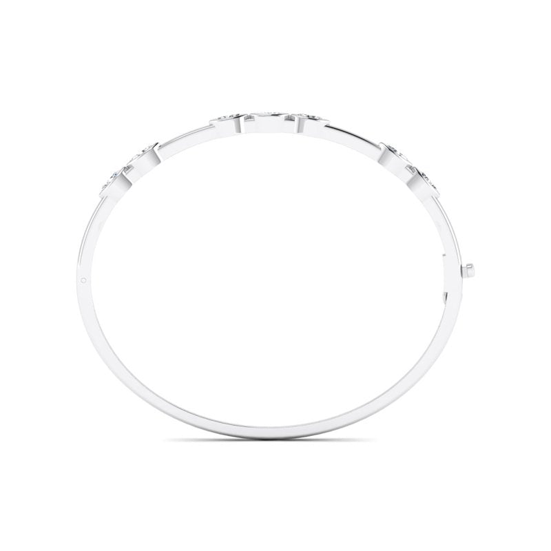 Harmony Marquise Bangle (3/4ctw) — MET-WB-0004 - 14K White Gold