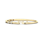 Harmony Marquise Bangle (3/4ctw) — MET-WB-0004 - 14K Yellow Gold