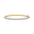 Yellow Gold Elegant Thin Bangle (2ctw)