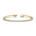 Yellow Gold Bubble Bezel Tennis Bracelet (1ctw)