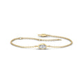 Yellow Gold Marquise Bezel Bracelet (1/2ct)