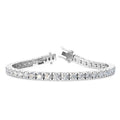 White Gold 9ctw Lab Grown Diamond Tennis Bracelet
