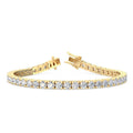 Yellow Gold 8ctw Lab Grown Diamond Tennis Bracelet