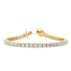 Yellow Gold 7ctw Lab Grown Diamond Tennis Bracelet