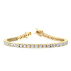 Yellow Gold 6ctw Lab Grown Diamond Tennis Bracelet