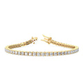 Yellow Gold 5ctw Lab Grown Diamond Tennis Bracelet