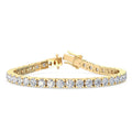 Yellow Gold 12ctw Lab Grown Diamond Tennis Bracelet