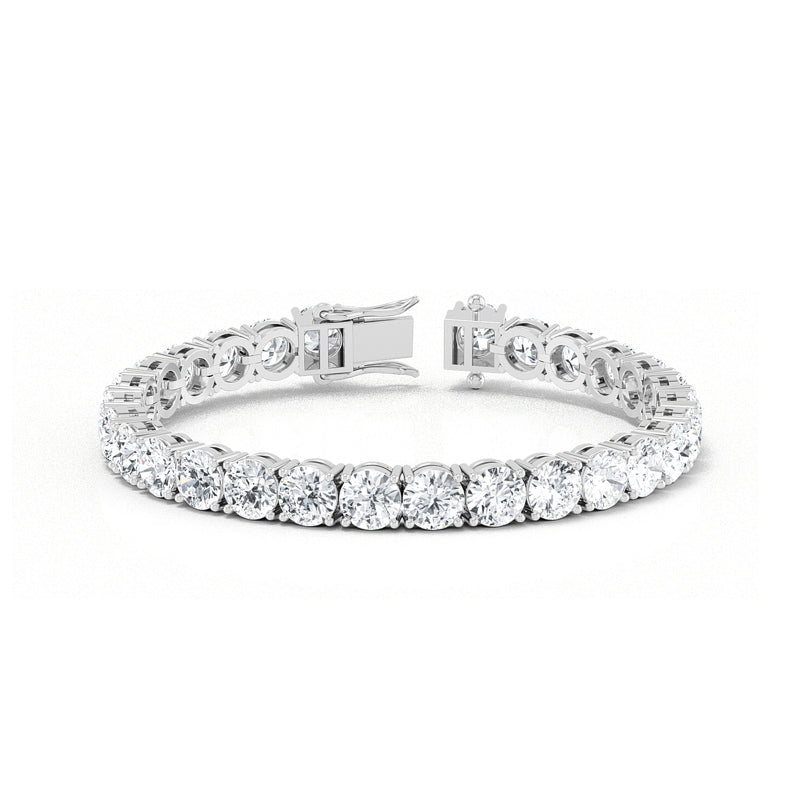 White Gold 26ctw Lab Grown Diamond Tennis Bracelet