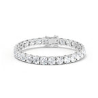 White Gold 21ctw Lab Grown Diamond Tennis Bracelet
