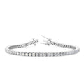 White Gold 4ctw Lab Grown Diamond Tennis Bracelet