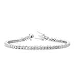 White Gold 4ctw Lab Grown Diamond Tennis Bracelet