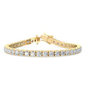 Yellow Gold 10ctw Lab Grown Diamond Tennis Bracelet
