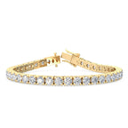 Yellow Gold 10ctw Lab Grown Diamond Tennis Bracelet