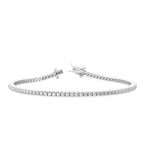 White Gold 2ctw Lab Grown Diamond Tennis Bracelet