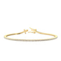 Yellow Gold 1ctw Lab Grown Diamond Tennis Bracelet