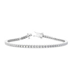 White Gold 3ctw Lab Grown Diamond Tennis Bracelet