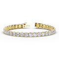 Yellow Gold 17ctw Rivera Tennis Bracelet