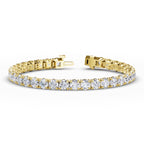 Yellow Gold 17ctw Rivera Tennis Bracelet