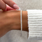 White Gold 10ctw Rivera Tennis Bracelet — MET-WB-0045 — additional view