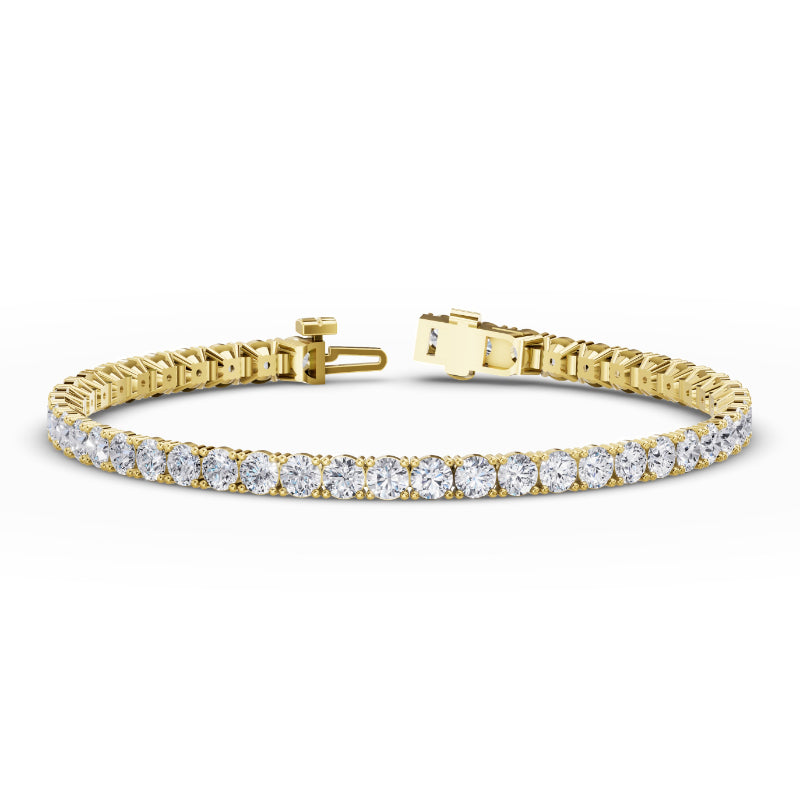 Yellow Gold 7ctw Rivera Tennis Bracelet