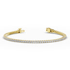 Yellow Gold 4ctw Rivera Tennis Bracelet
