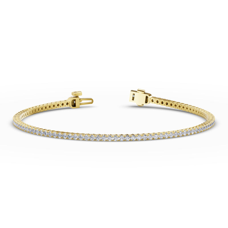 Yellow Gold 2ctw Rivera Tennis Bracelet