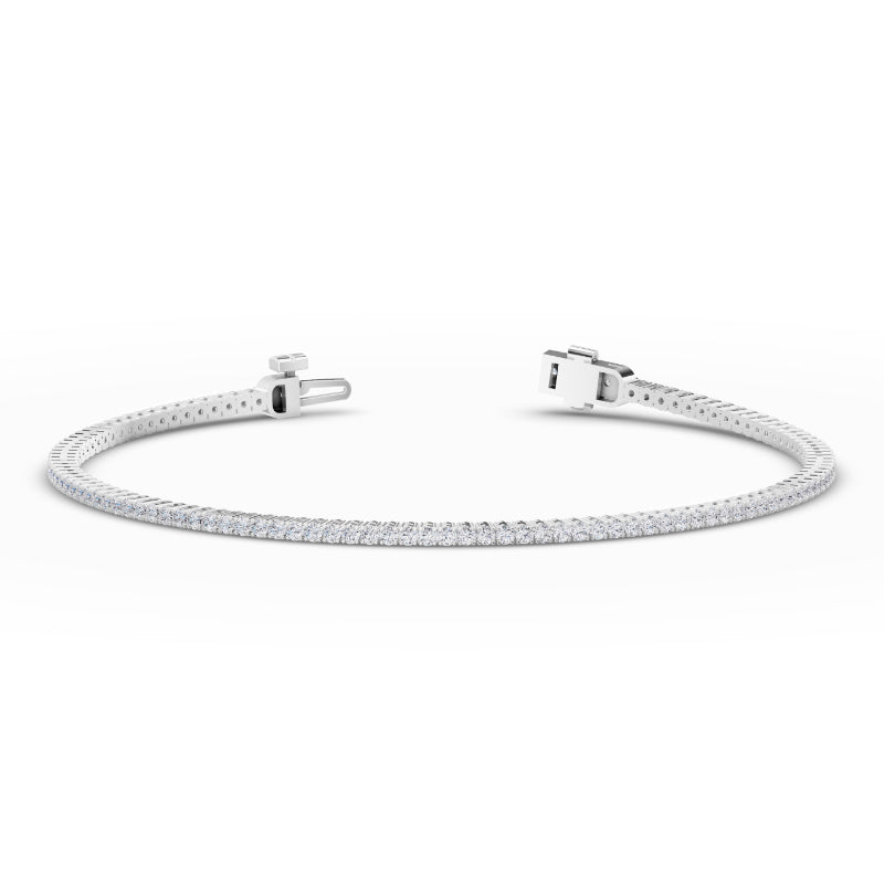 White Gold 1ctw Rivera Tennis Bracelet