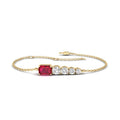 Yellow Gold Kate Ruby & Diamond Bracelet